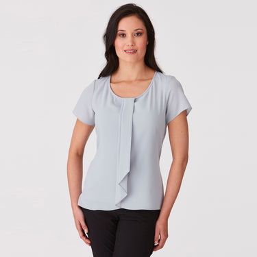 Womens City Collection Cascade Short Sleeve Top