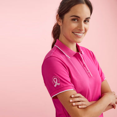 Womens Bizcare Pink Polo