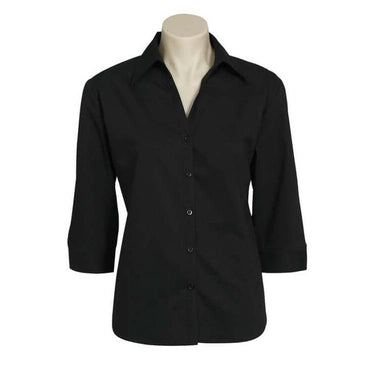 Biz Collection Metro Stretch Shirt 3/4 Sleeve - Womens