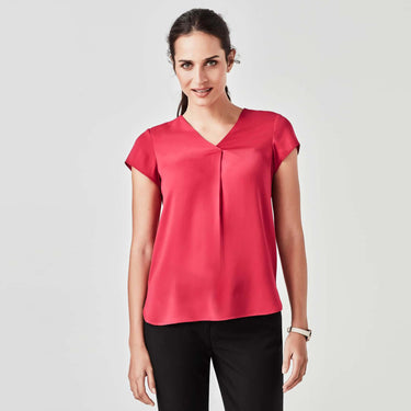 Womens Biz Corporate Kayla Pleat Blouse