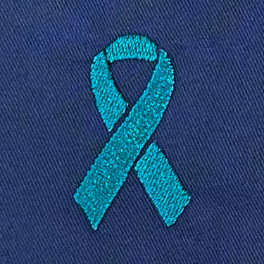 Embroidery Stock Logos - Teal Ribbon