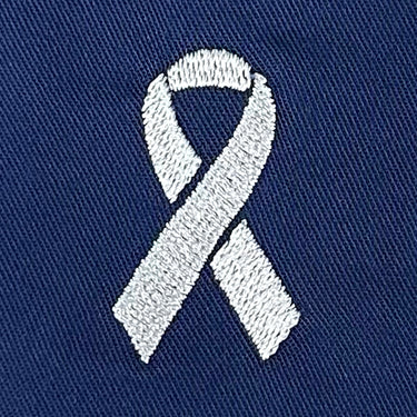 EMBROIDERY STOCK LOGOS - WHITE RIBBON