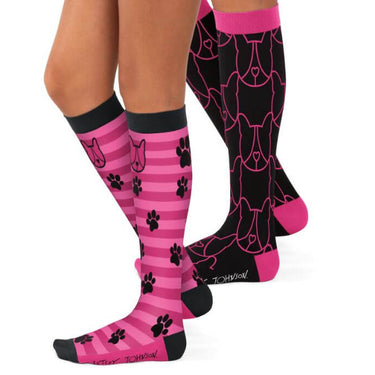 Womens Koi Compression Socks - Puppy