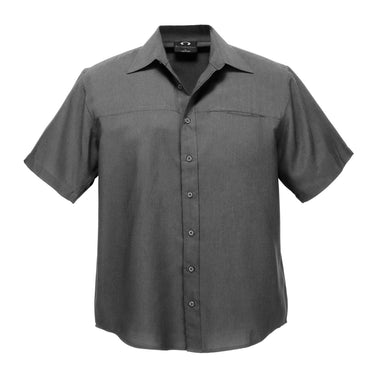 Biz Collection - Plain Oasis Mens Shirt Short Sleeve